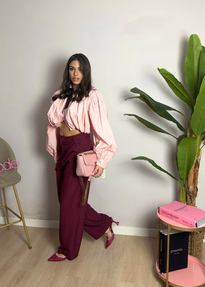 Camicia ballon pink