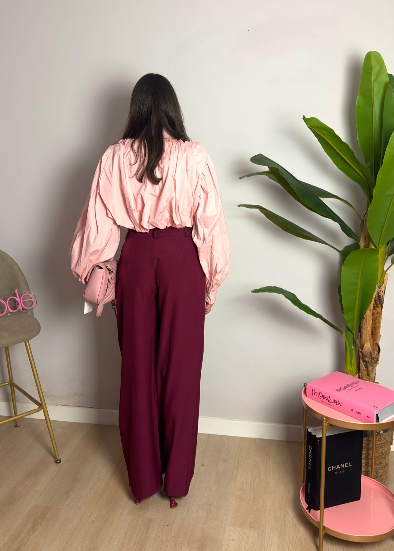 Camicia ballon pink