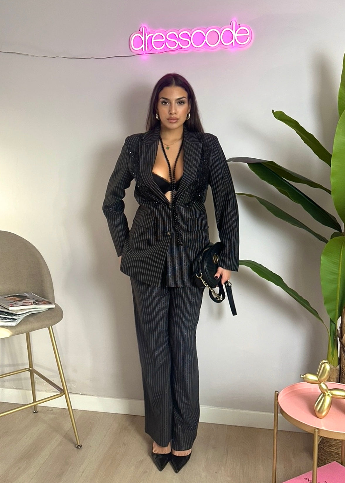 Tailleur lurex