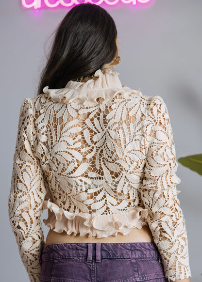 Cardigan pizzo