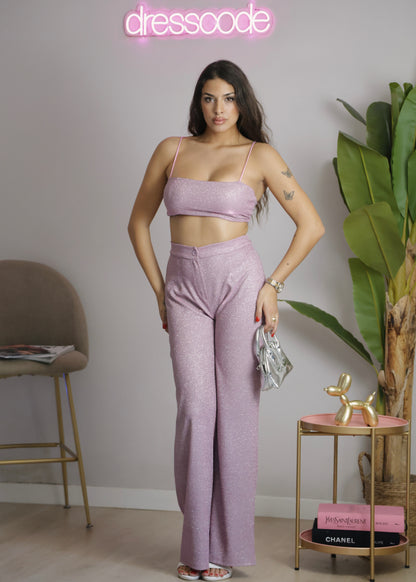 Coordinato New York rosa